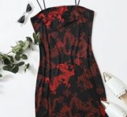 Dragon Print Bodycon Cami Dress