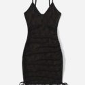 Drawstring Bodycon Dress