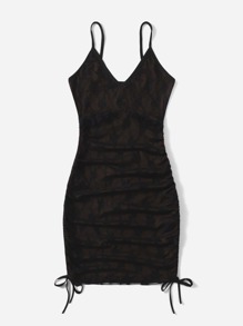 Drawstring Bodycon Dress