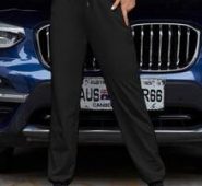 Drawstring High-Rise Joggers