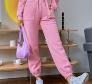 Drawstring Pocket Patched Joggers