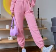 Drawstring Pocket Patched Joggers