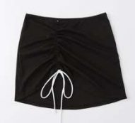 Drawstring Rib Beach Skirt