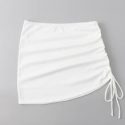 Drawstring Rib Beach Skirt