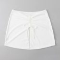 Drawstring Rib Beach Skirt