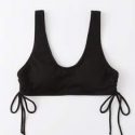 Drawstring Rib Bikini Top