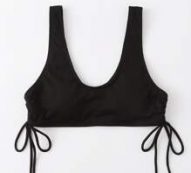 Drawstring Rib Bikini Top