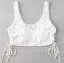 Drawstring Rib Bikini Top
