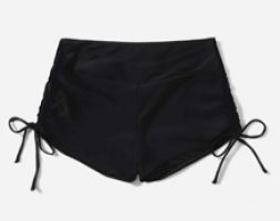 Drawstring Side Bikini Shorts