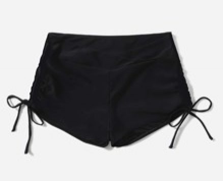 Drawstring Side Bikini Shorts