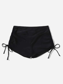 Drawstring Side Bikini Shorts