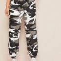 Drawstring Waist Camo Joggers