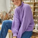 Drop Shoulder Chunky Knit Sweater