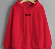 Drop Shoulder Letter Graphic Pouch Pocket Hoodie