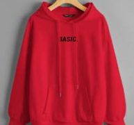 Drop Shoulder Letter Graphic Pouch Pocket Hoodie