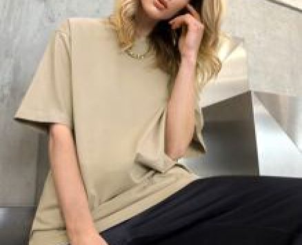 Drop Shoulder Solid Longline Tee