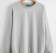 Drop Shoulder Solid Sweatshirt