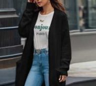 Dual Pocket Open Front Cardigan