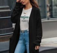 Dual Pocket Open Front Cardigan