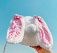 Ear Decor Fluffy Crossbody Bag
