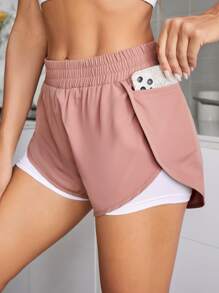 Elastic Waist Sports Short