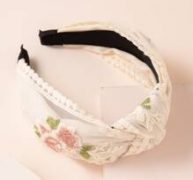 Embroidery Detail Hair Hoop