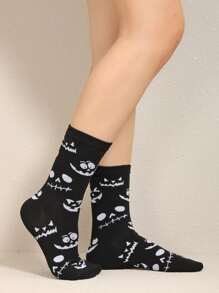 Expression Graphic Crew Socks