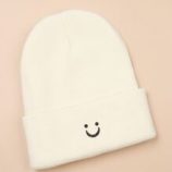 Expression Print Knit Beanie