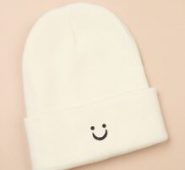 Expression Print Knit Beanie