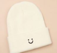 Expression Print Knit Beanie