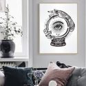 Eye Print Wall Painting Without Frame