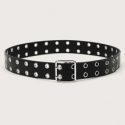 Eyelet Decor Buckle Belt