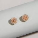 Faux Gem Rhinestone Stud Earrings