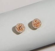 Faux Gem Rhinestone Stud Earrings