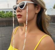 Faux Pearl Beaded Glasses Chain