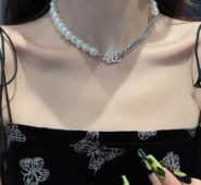 Faux Pearl Beaded Necklace