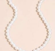 Faux Pearl Beaded Necklace
