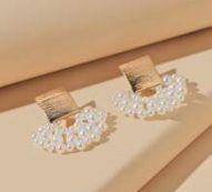 Faux Pearl Decor Earrings