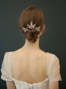 Faux Pearl Decor Hairpin