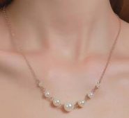 Faux Pearl Decor Necklace