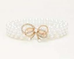 Faux Pearl & Rhinestone Decor Belt