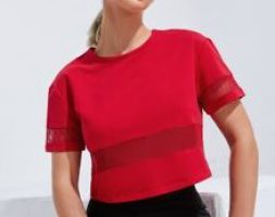 Fishnet Panel Sports Tee