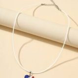 Flag Heart Charm Necklace