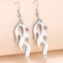 Flame Charm Drop Earrings