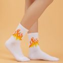 Flame Pattern Socks