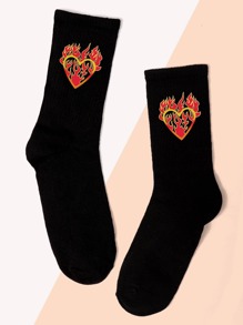 Flame Pattern Socks