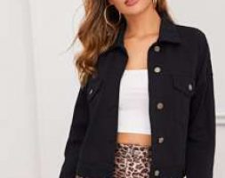 Flap Pocket Front Single Breasted Trucker Denim Jacket