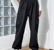 Flap Pocket High Waist Pants