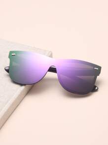 Flat Top Shield Sunglasses