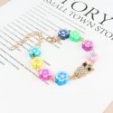 Floral Decor Chain Bracelet